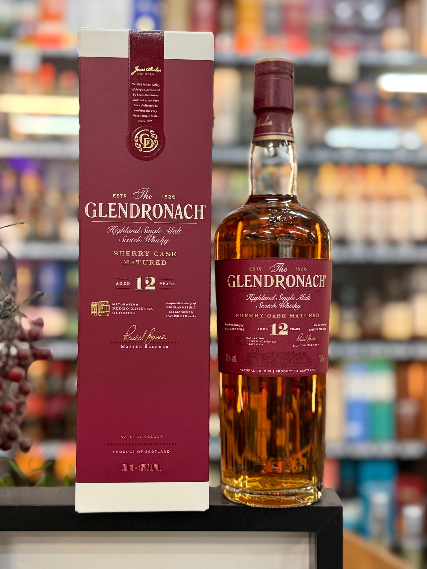 GlenDronach 12 Years Highland Single Malt Scotch Whisky (700ml)