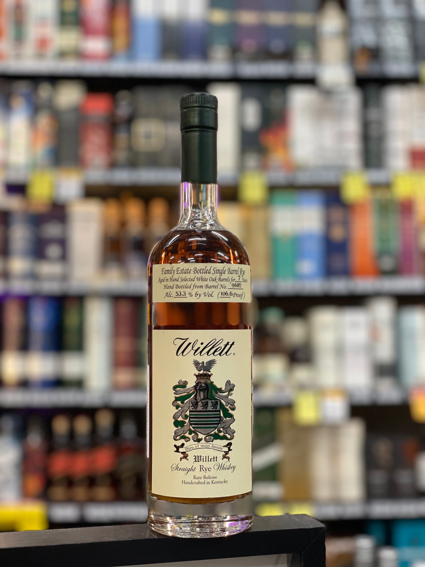 Willett WHA & BB 7 Year Straight Rye Barrel no.9687 53.3% (700ml)