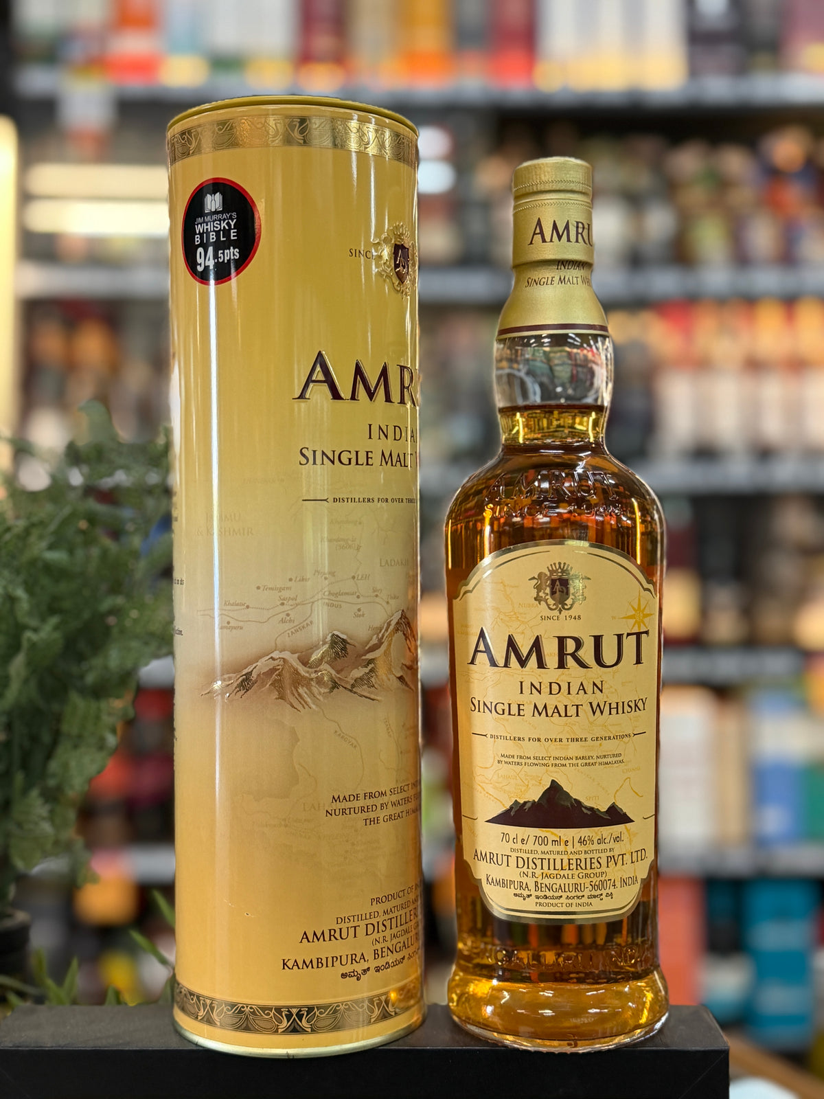 Amrut Indian Single Malt Whisky Single Malt 46% (700ml)