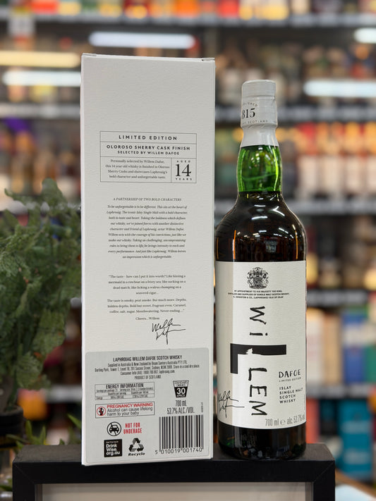 Laphroaig 14 Year Old Willem Dafoe Limited Edition Islay Single Malt Scotch Whisky (700ml)
