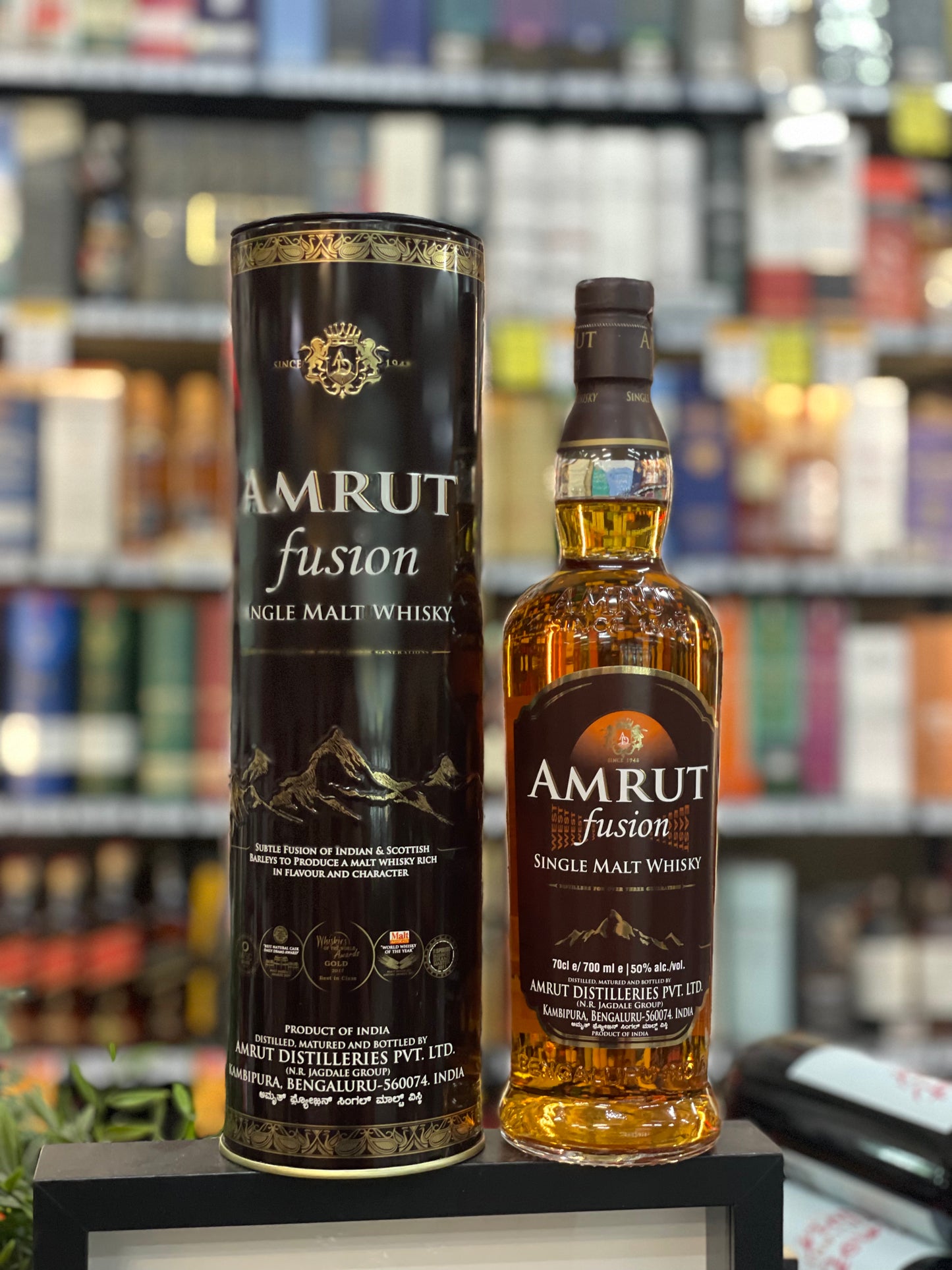 AMRUT FUSION INDIAN SINGLE MALT WHISKY (700ml)