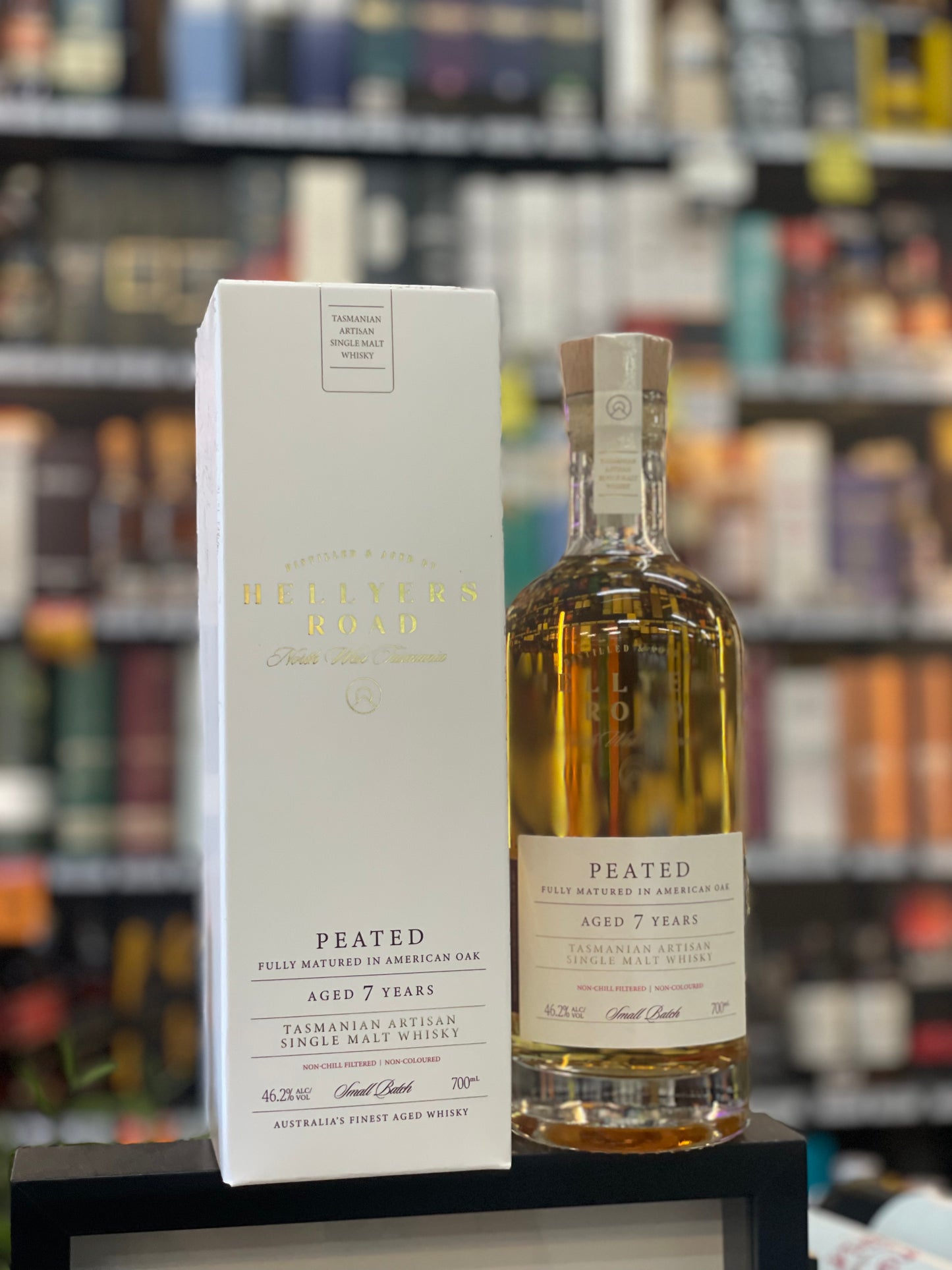 Hellyers Road 7 Year Old Peated Single Malt Whisky (700ml)