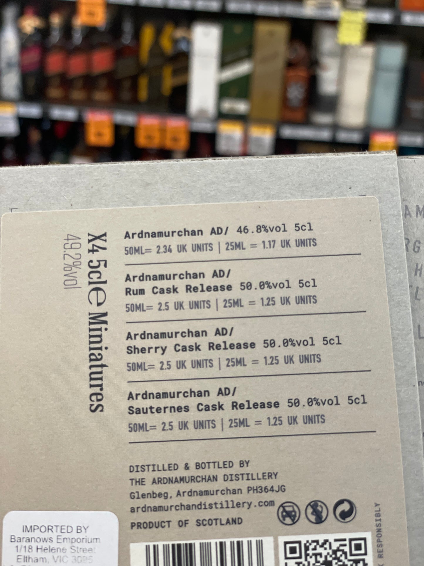 Ardnamurchan Single Malt Whisky Mini Gift Packs (4x50ml)