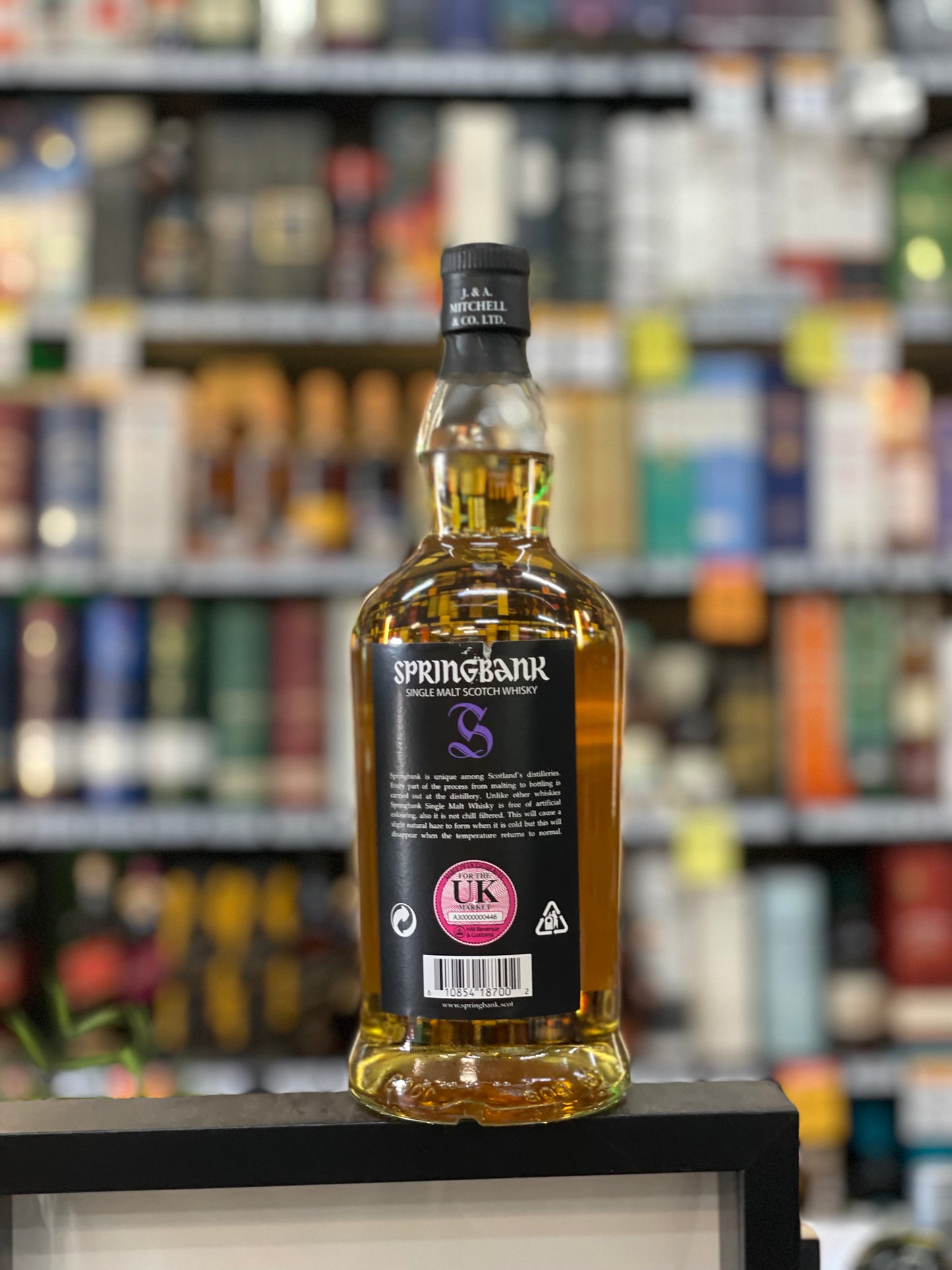 Springbank 18yo Single Malt Whisky 2024 Release UK Label (700ml)