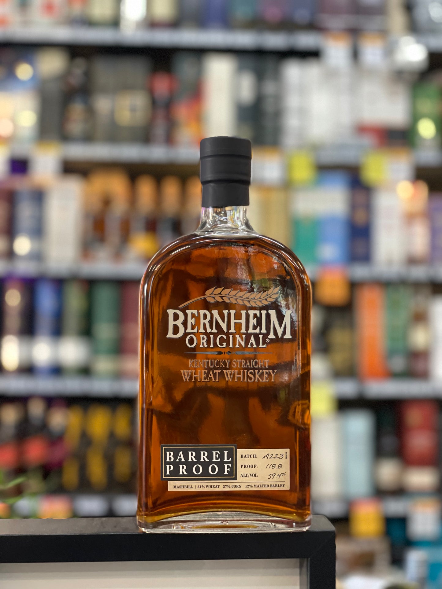 Bernheim Original Wheat Barrel Proof 59.4% Bourbon (750ml)