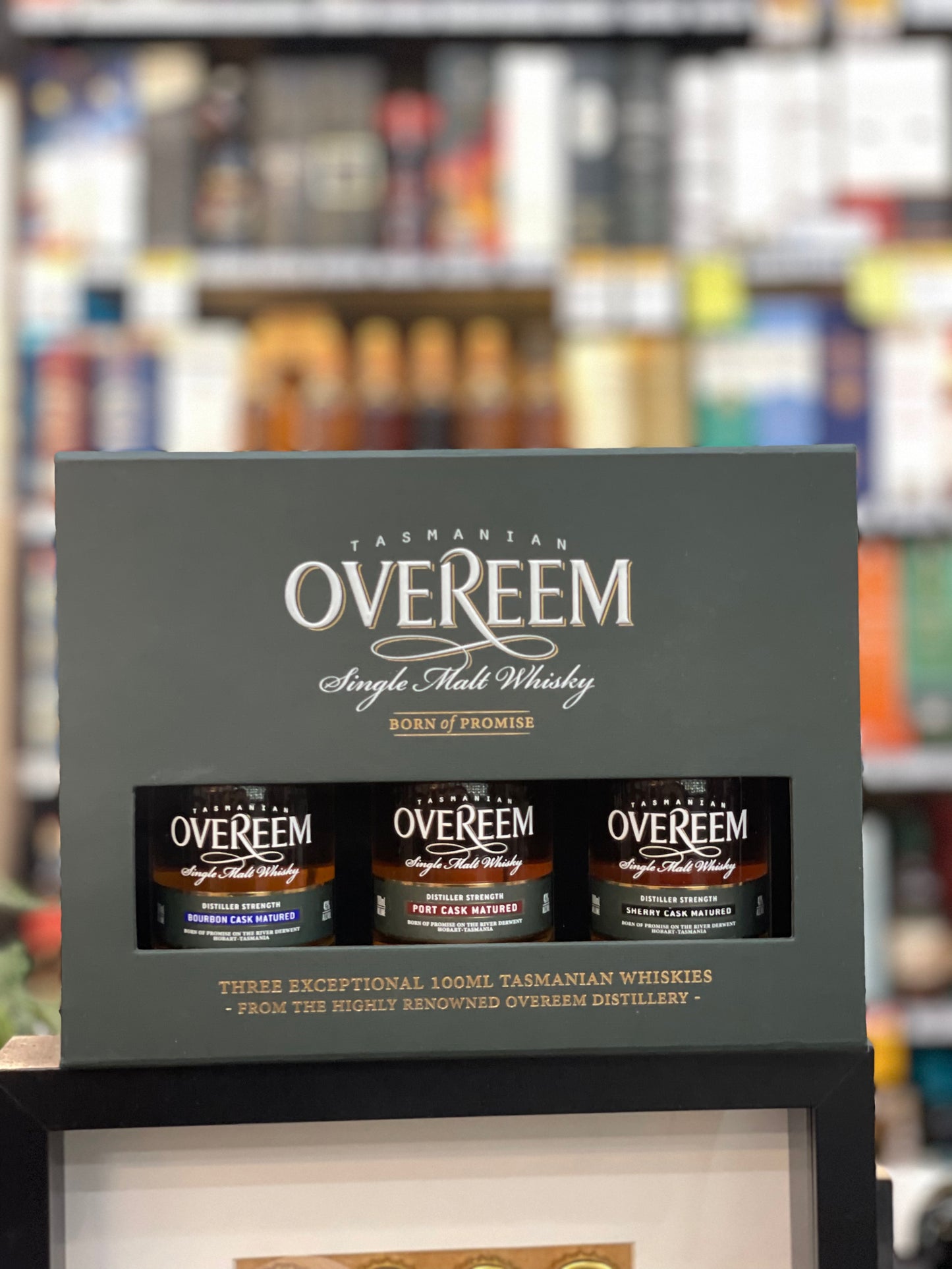 Overeem Tasmania Single Malt Whisky Trio Pack (3 x100ml)