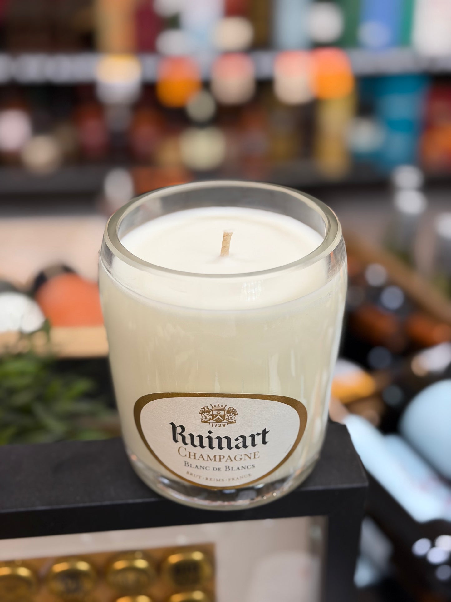 Candles (Ruinart Blanc de Blancs Champagne)