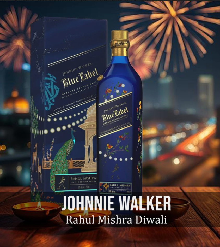 Johnnie Walker Blue Label x Rahul Mishra Diwali Limited Edition Scotch Whisky (700ml) Pre-Order