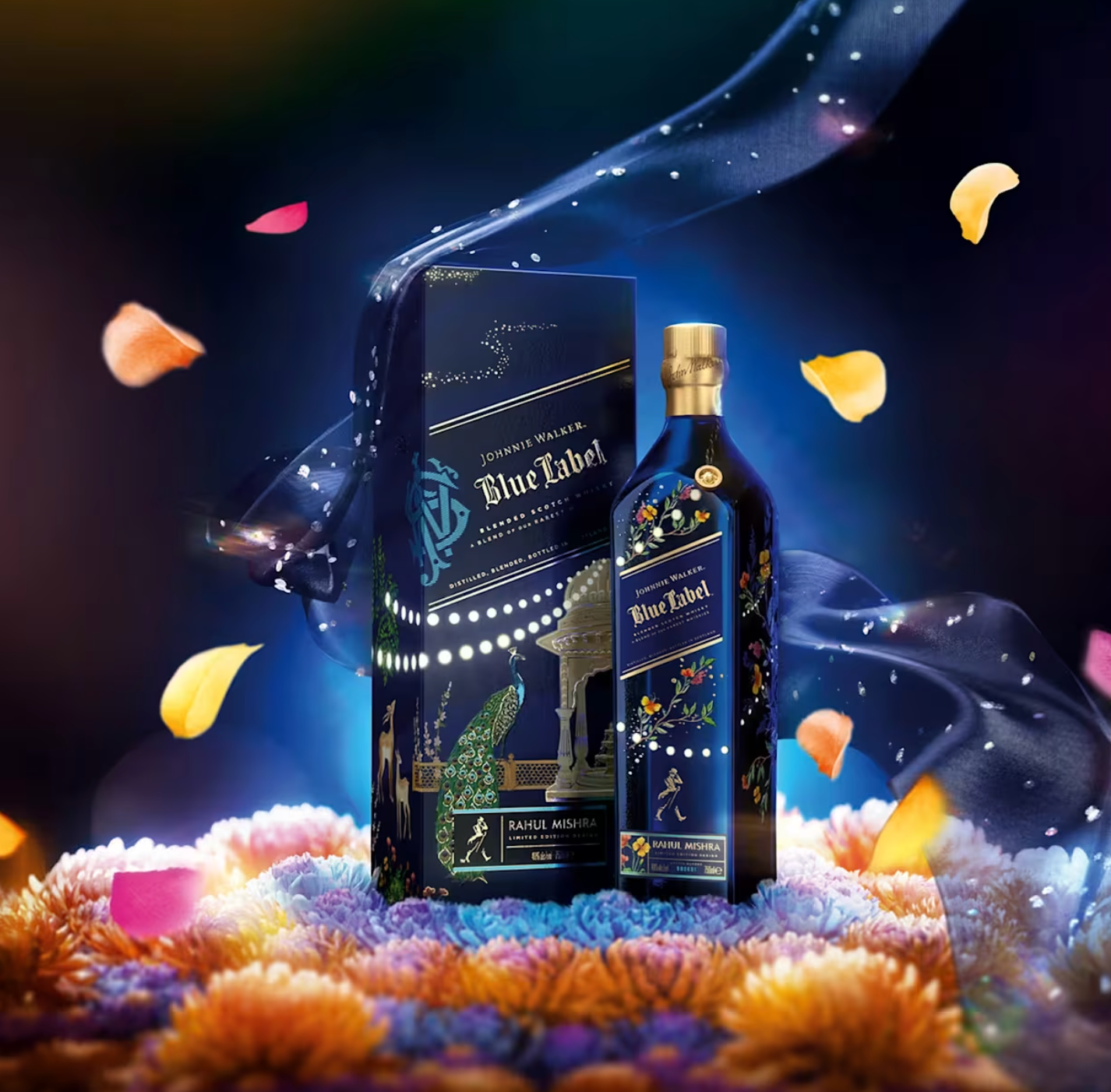 Johnnie Walker Blue Label x Rahul Mishra Diwali Limited Edition Scotch Whisky (700ml)