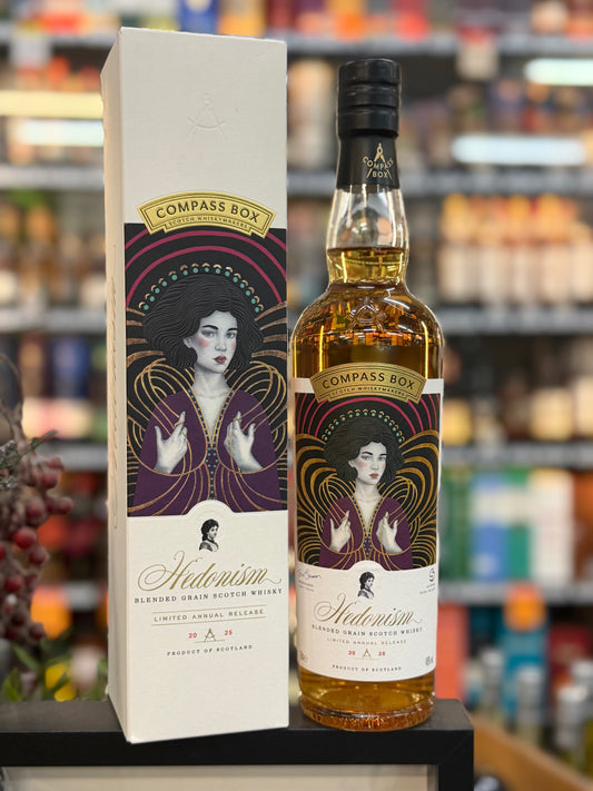 Compass Box Hedonism 2025 Limited Annual Release Blended Grain Scotch Whisky (700ml)