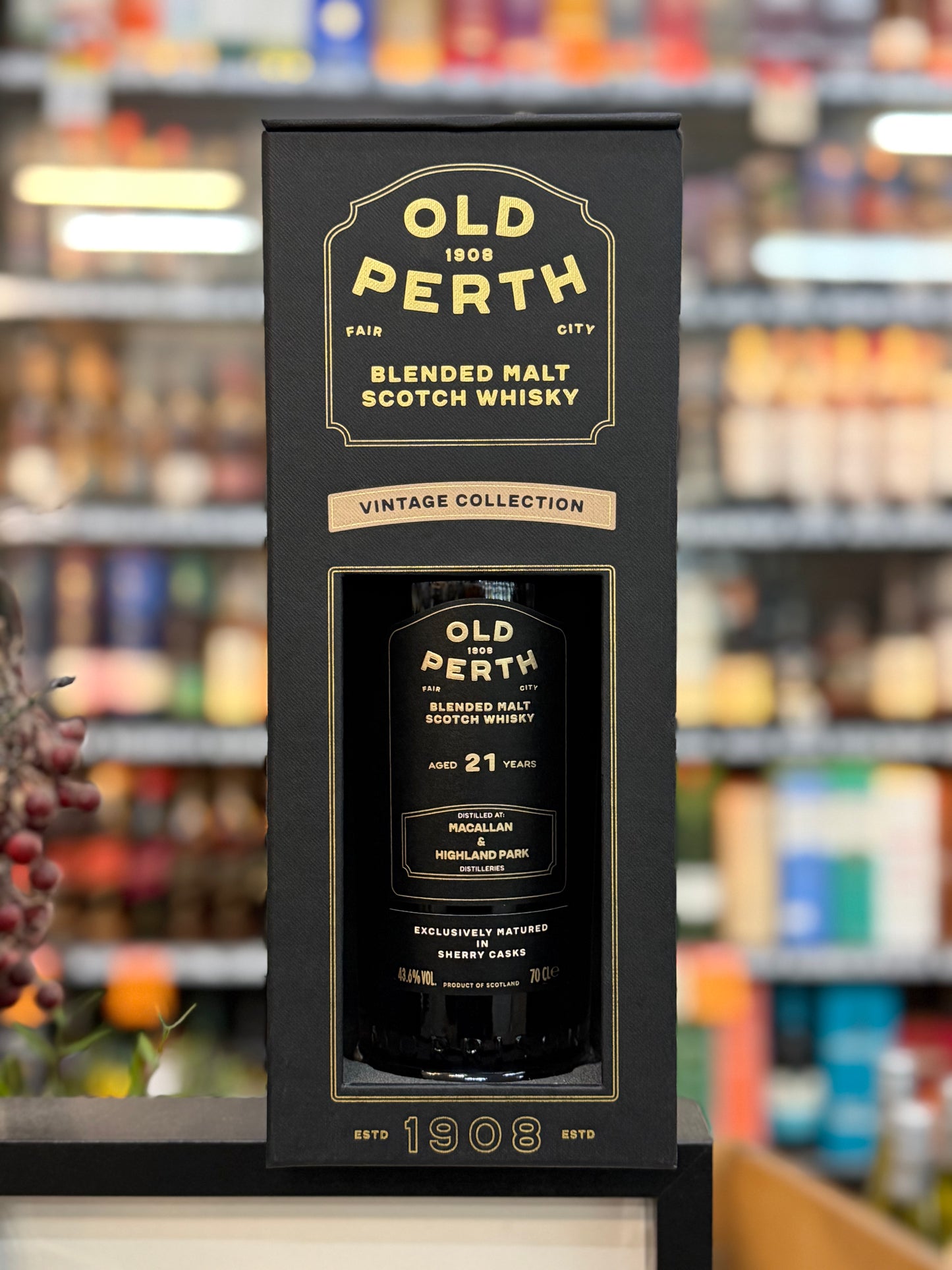 Old Perth 21YO Macallan & Highland Park 43.6% Scotch Single Malt Whisky (700ml)