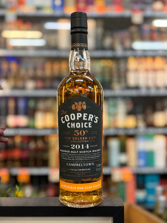 Cooper's Choice Golden Cut Campbeltown Martinique Rum Fin 50% Single Malt Whisky (700ml)