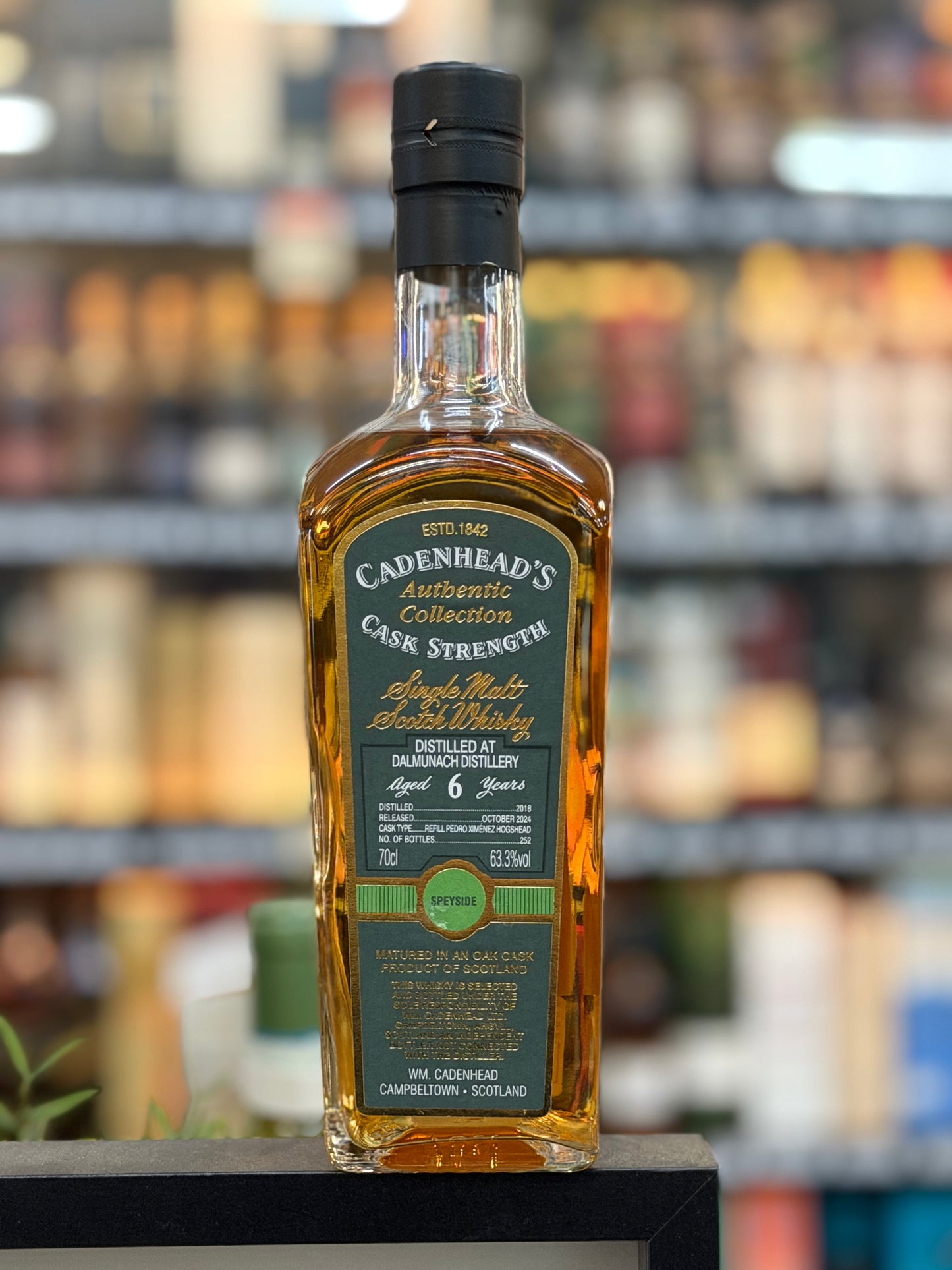 Cadenhead Authentic Collection Dalmunach 2018 6yo PX Sherry Cask 63.3% (700ml)