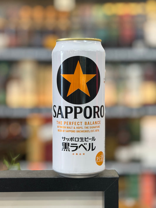 Sapporo Draft Beer Black Label 5% 500ml (Single)