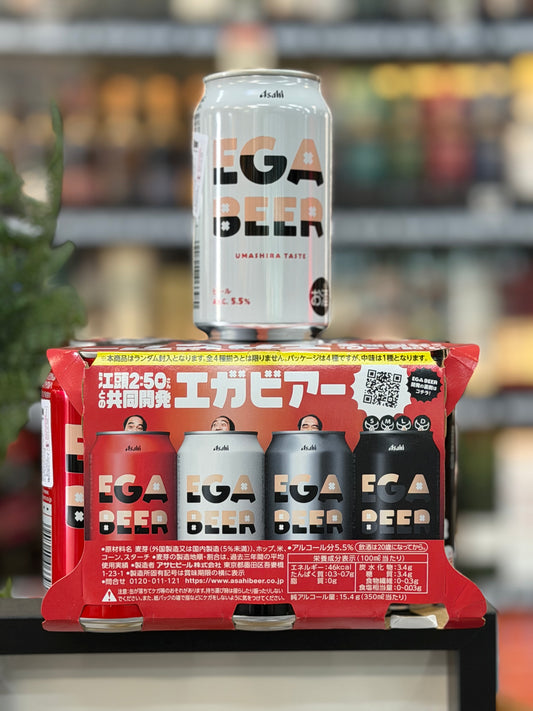 Asahi EGA Beer 5.5% 350ml (6pk)