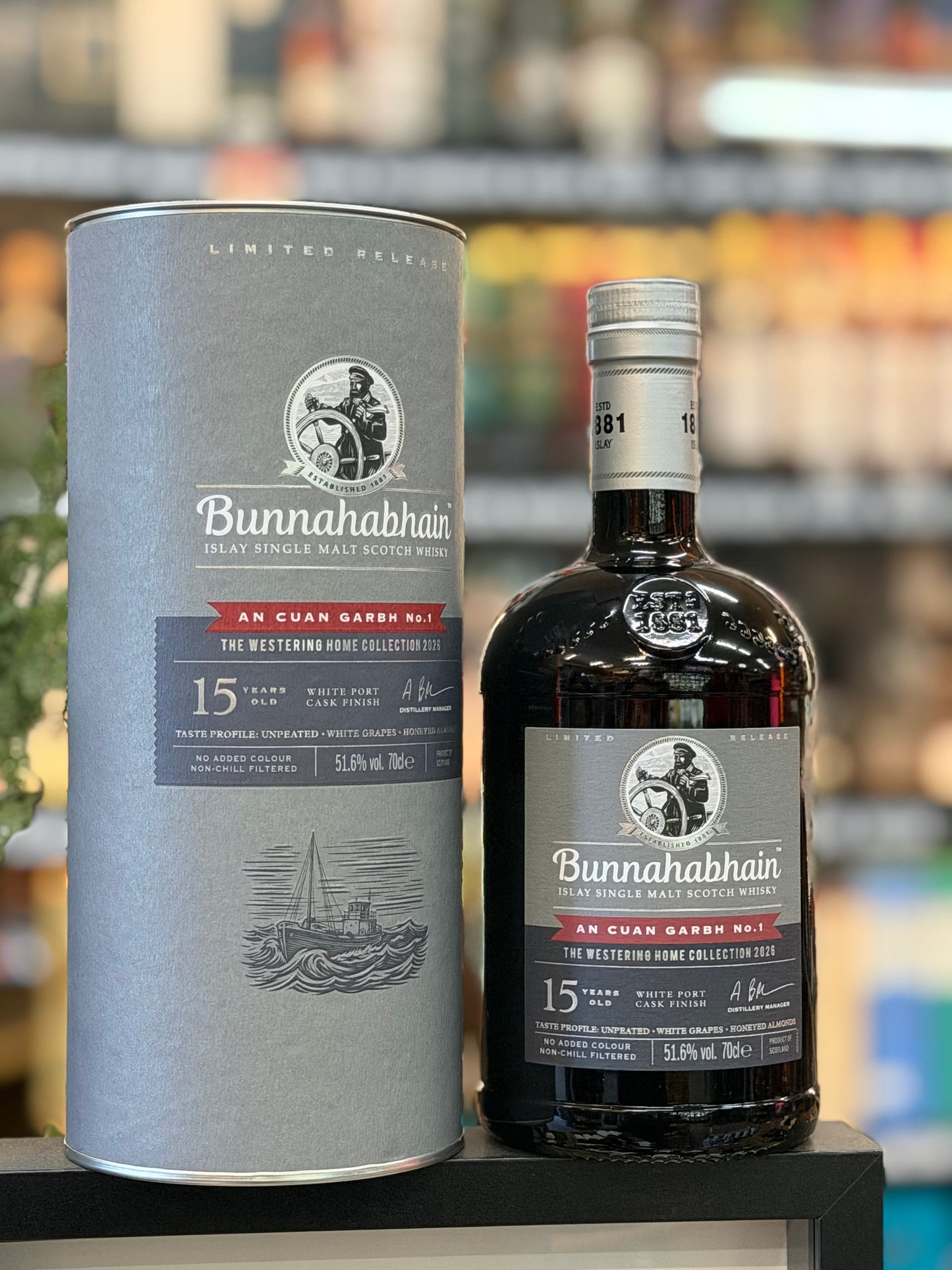 Bunnahabhain An Cuan Garbh No.1 15 Year Old White Port Finish Single Malt Scotch Whisky (700ml)