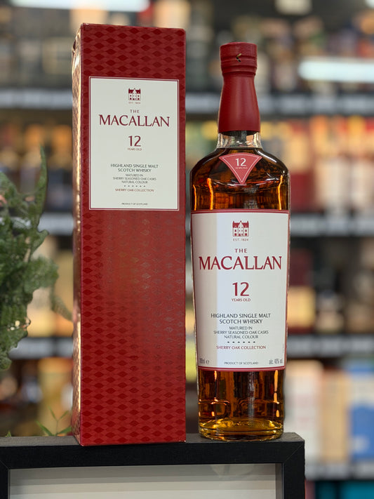 The Macallan 12 Year Old Sherry Oak Single Malt Scotch Whisky (700ml)