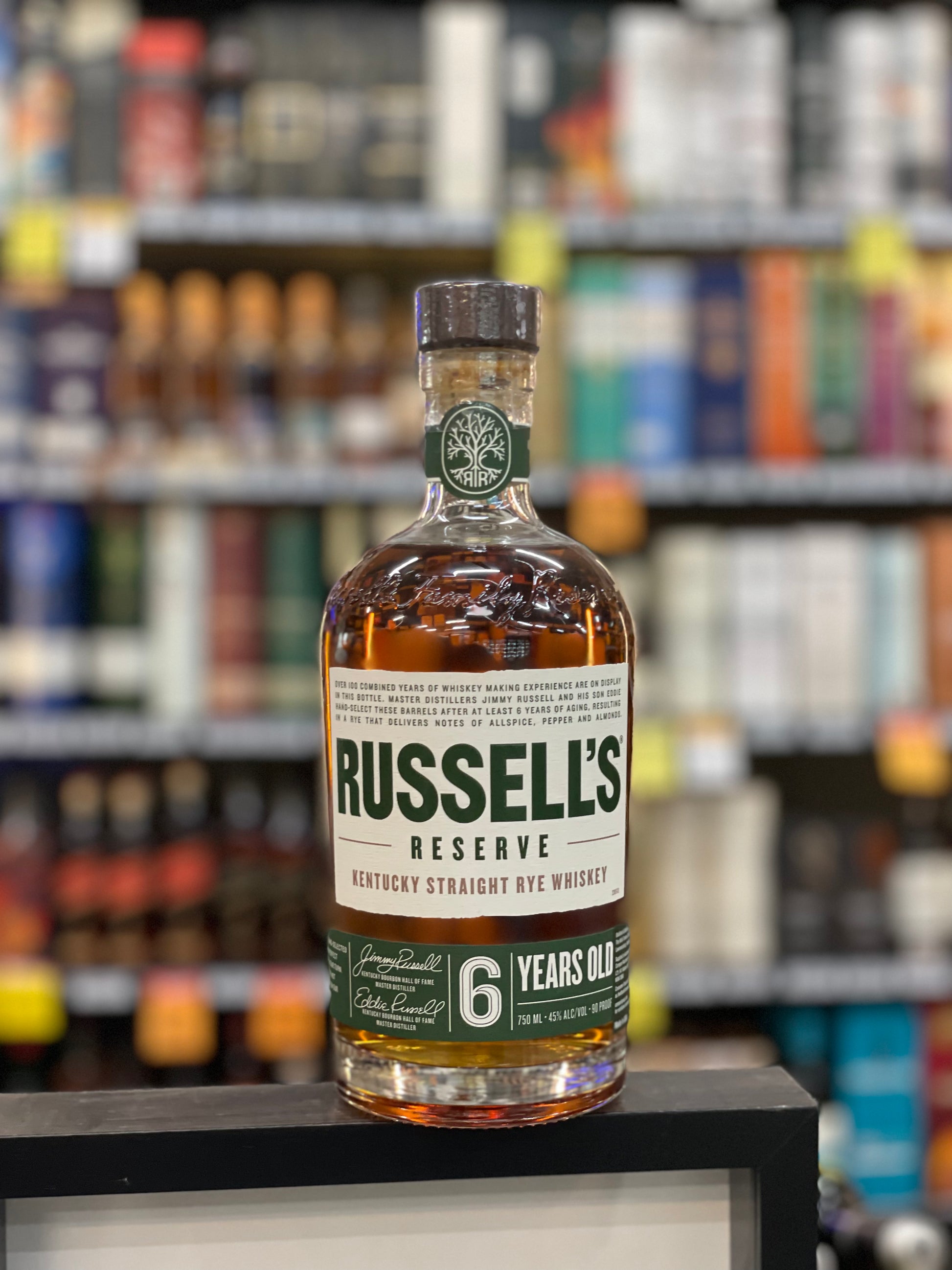 Russell's Reserve Rye Russell's Reserve 6 yo Straight Rye Whiskey (750ml) – Estate Cellars