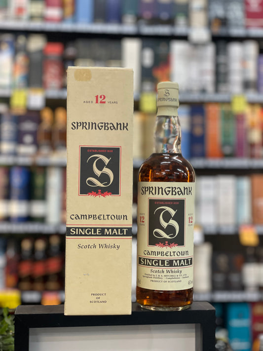 Springbank 12Yo Single Malt Whisky Red Thistle 1990s Old Bottling (700ml)