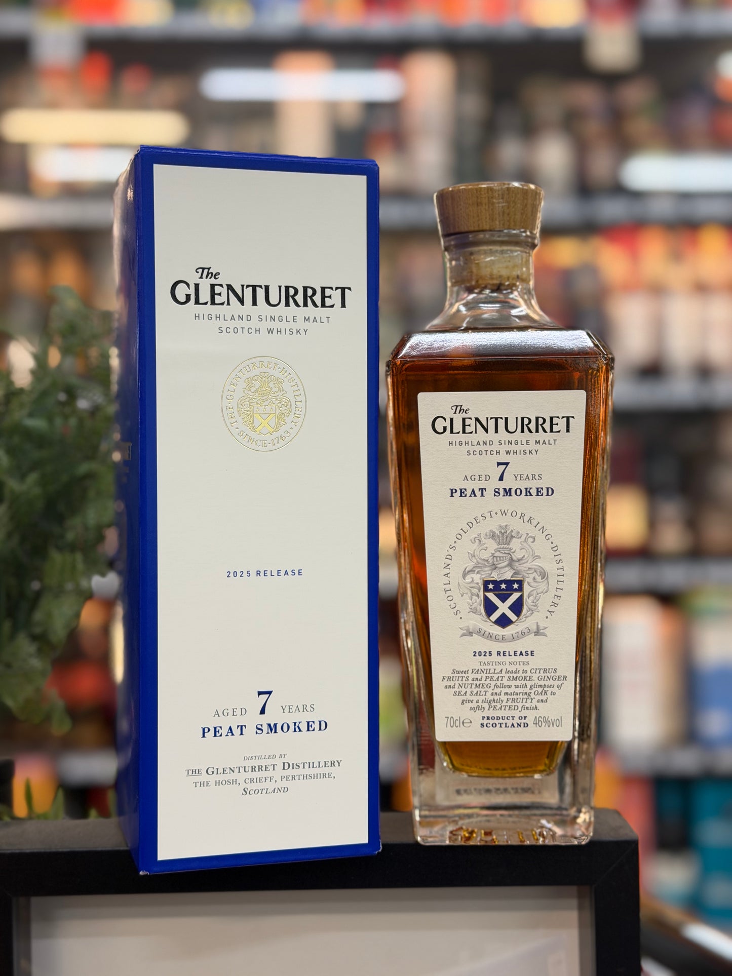 Glenturret 7yo Peat Smoked Single Malt Scotch Whisky 2025 release (700ml)