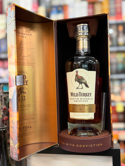 Wild Turkey Austin Nichols Archives – Gold Foil Edition 16yo Kentucky Straight Bourbon Whiskey (750ml)
