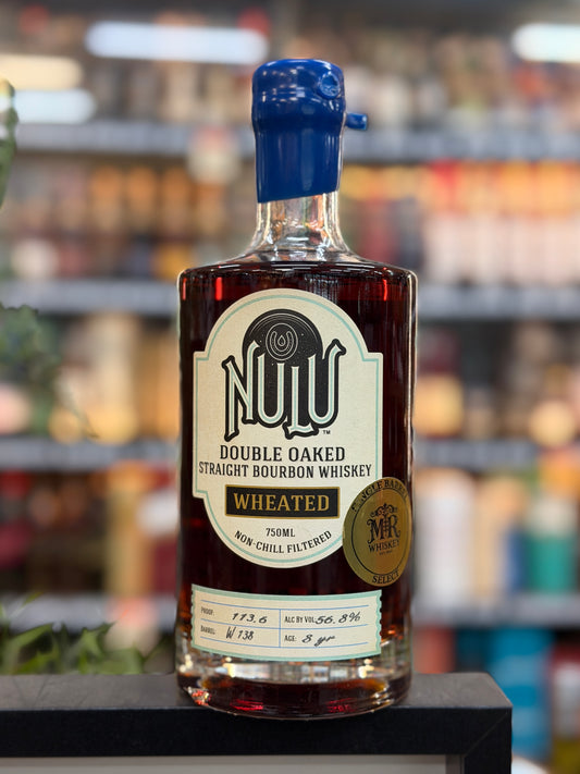 NULU 8yo Single Barrel Double Oaked Wheated Bourbon Whiskey (750ml)