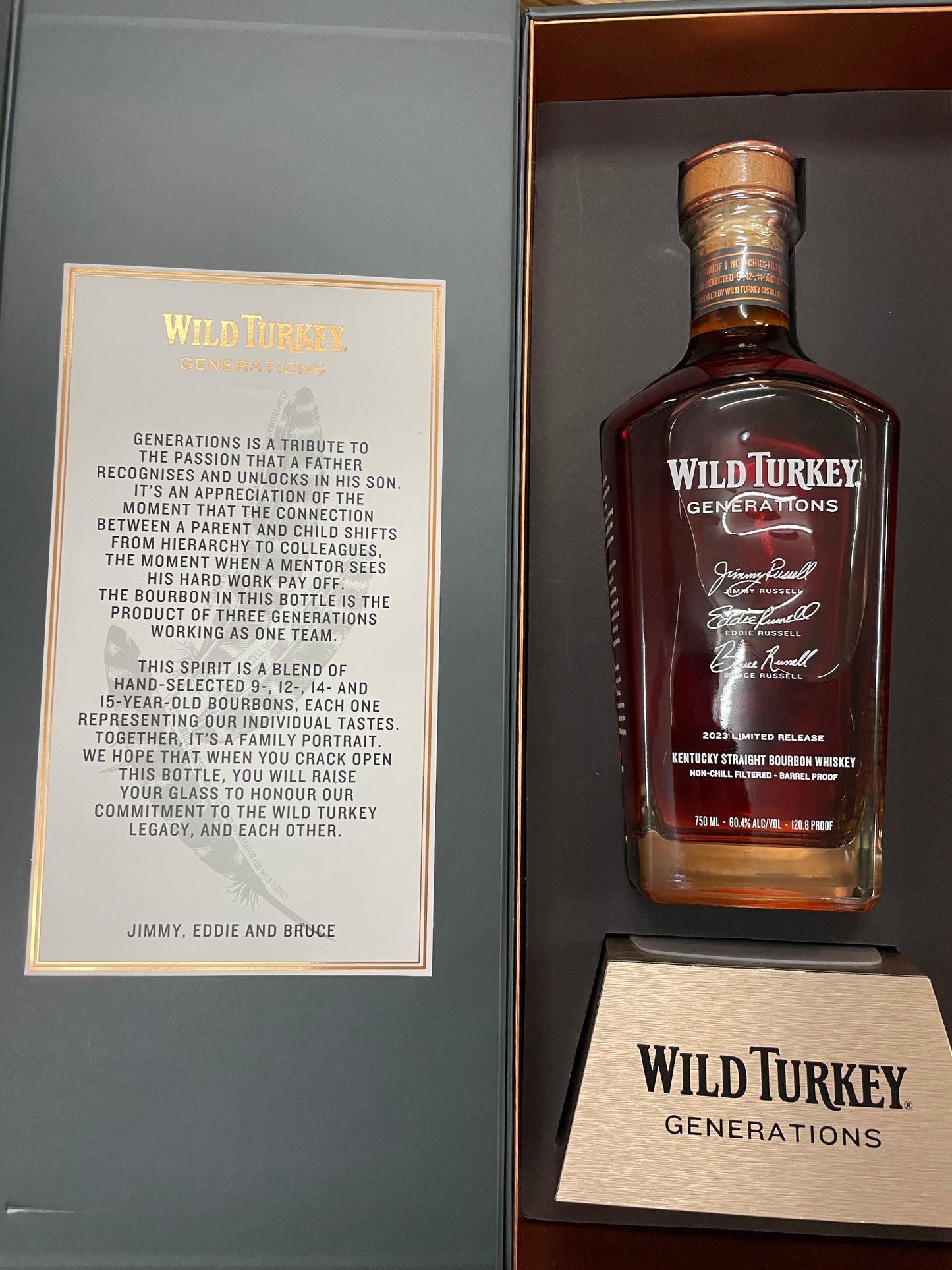 Wild Turkey Generations Bourbon 2023 Limited Release (750ml)