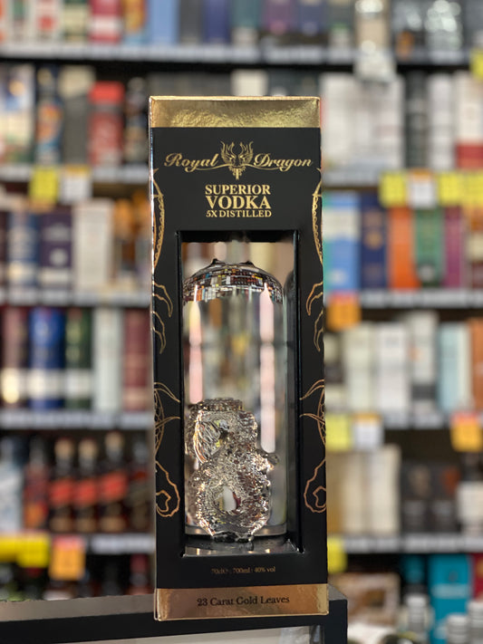 Royal Dragon Imperial 23 Carat Gold Leaves Superior Vodka (700ml)