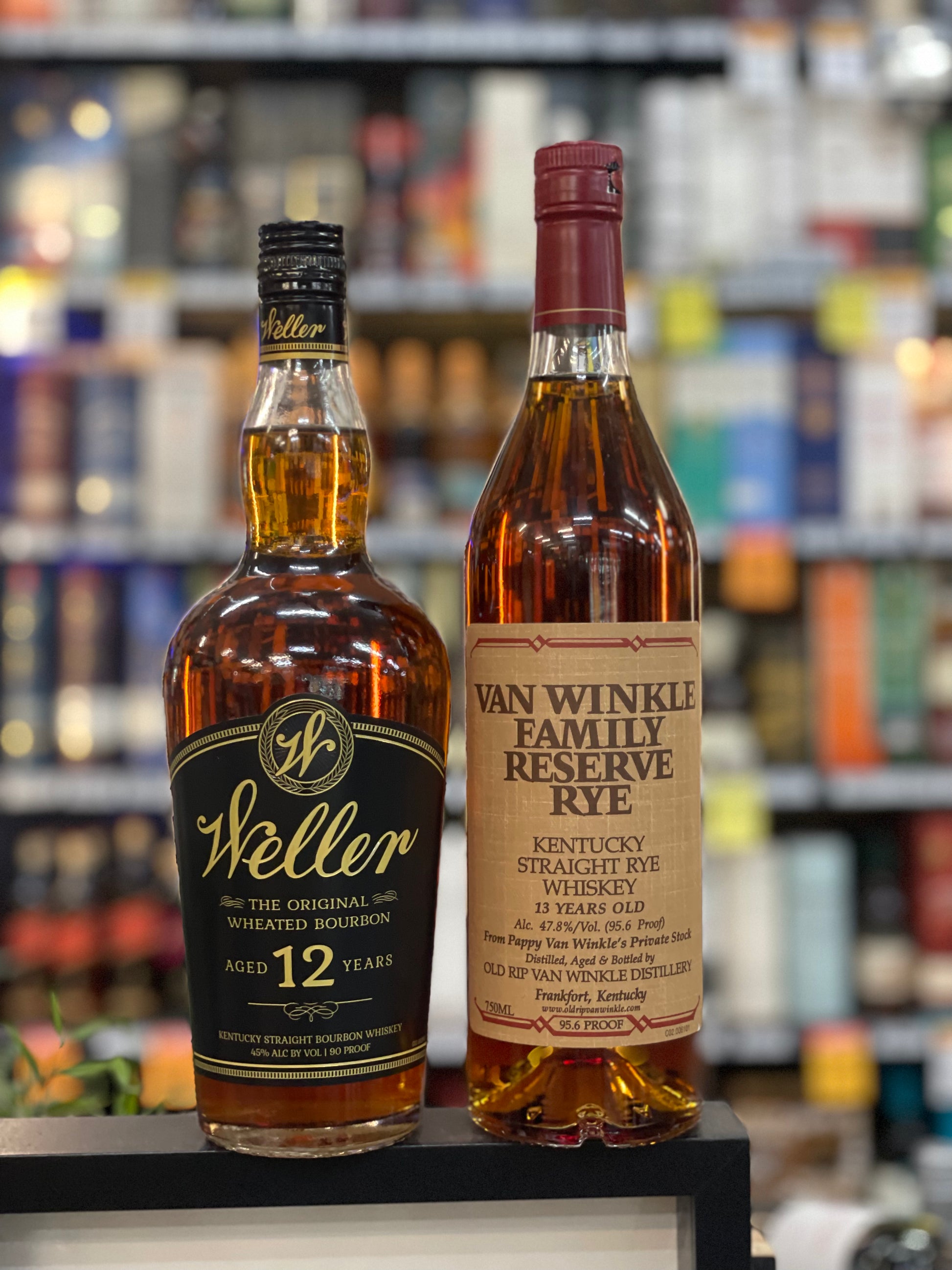 Van Winkle Family Reserve Rye 13yo Weller 12 Bourbon Bundle