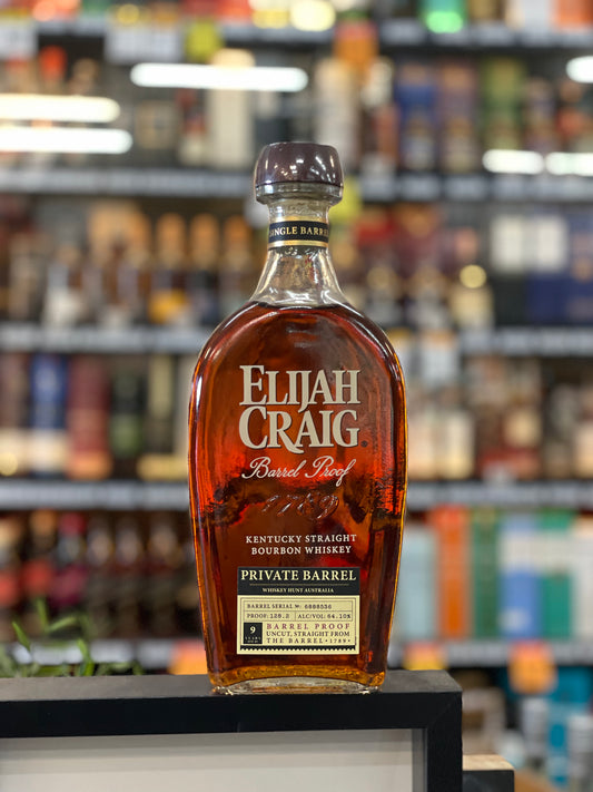 Elijah Craig Barrel Proof Private Single Barrel Bourbon WHA 128.2 Proof (750ml)