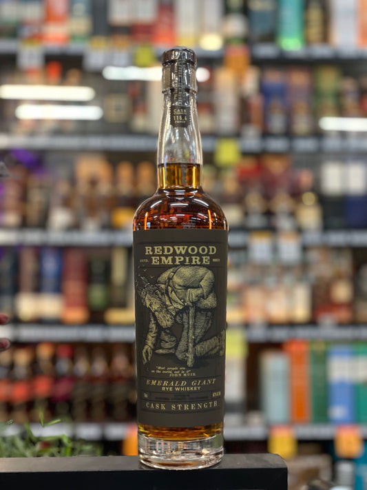 Redwood Empire Emerald Giant Cask Strength 58.2% Rye Whiskey (750ml)