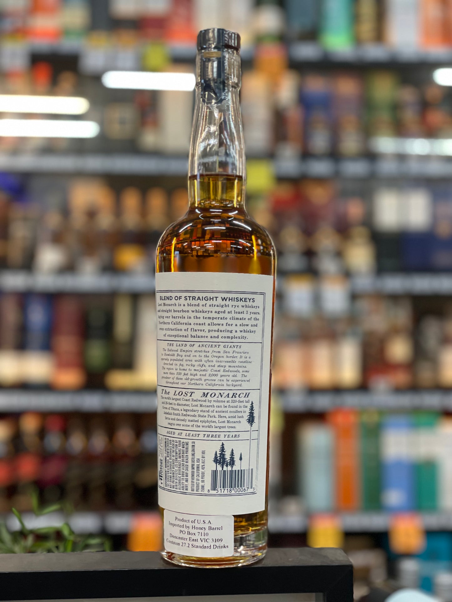 Redwood Empire Lost Monarch Blended Whiskey Rye & Bourbon（750ml）