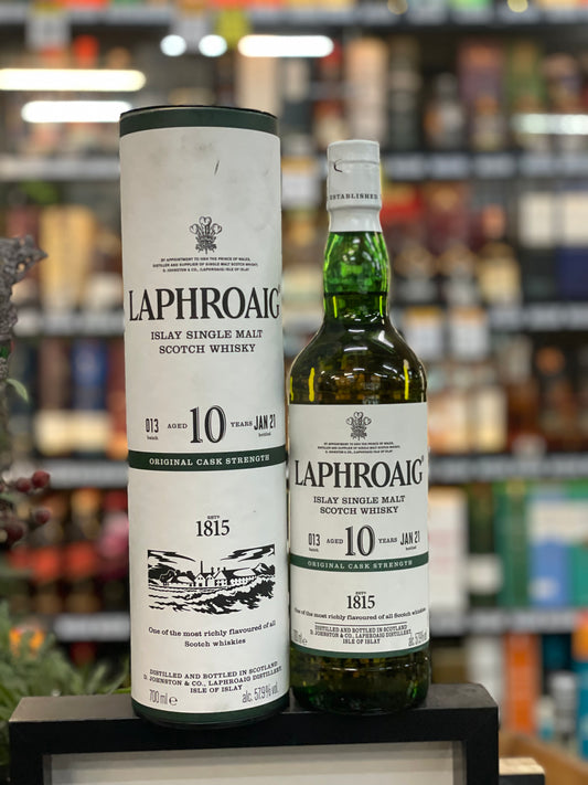 Laphroaig 10yo Cask Strength Islay Single Malt Whisky Batch 13 (700ml)