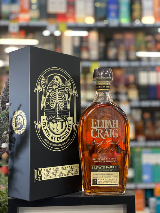 Elijah Craig 10 Year Old Private Barrel 'Death by Chocolate' Barrel Proof Kentucky Straight Bourbon Whiskey (700ml)