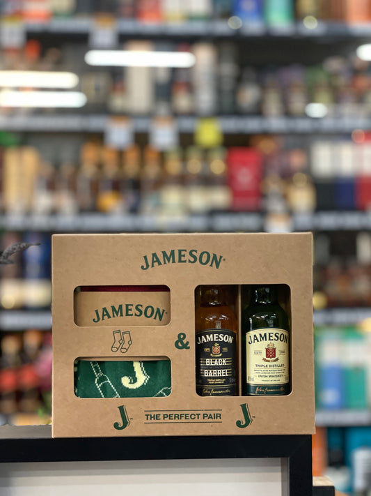 Jameson Mini Irish Whiskey with Sock Gift Pack (2x50ml)