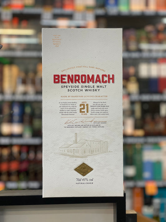 Benromach 21YO Speyside Single Malt Scotch Whisky 43% (700ml)