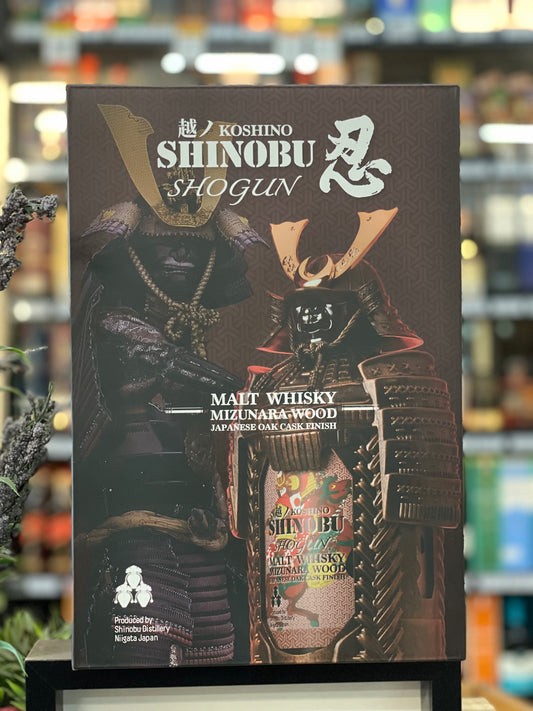 SHINOBU SHOGUN Malt Whisky Mizunara Wood Oak Cask Finish Japanese Whisky (700ml)
