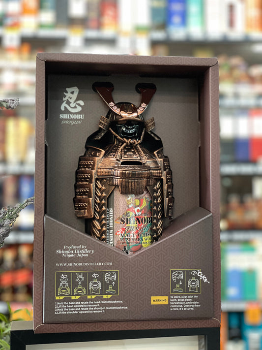 SHINOBU SHOGUN Malt Whisky Mizunara Wood Oak Cask Finish Japanese Whisky (700ml)