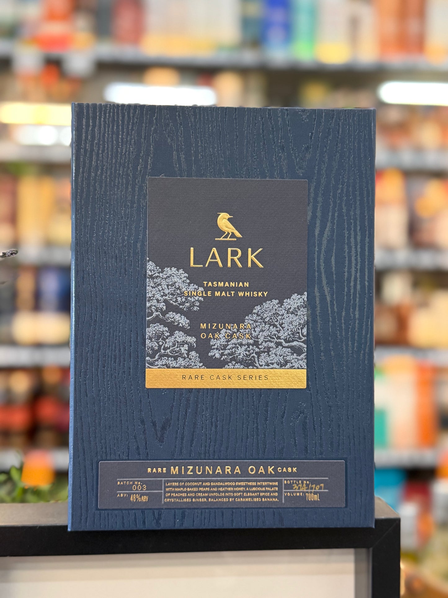 Lark Rare Cask Mizunara Oak Cask 2025 Release Batch 003 Single Malt Tasmania Whisky (700ml)
