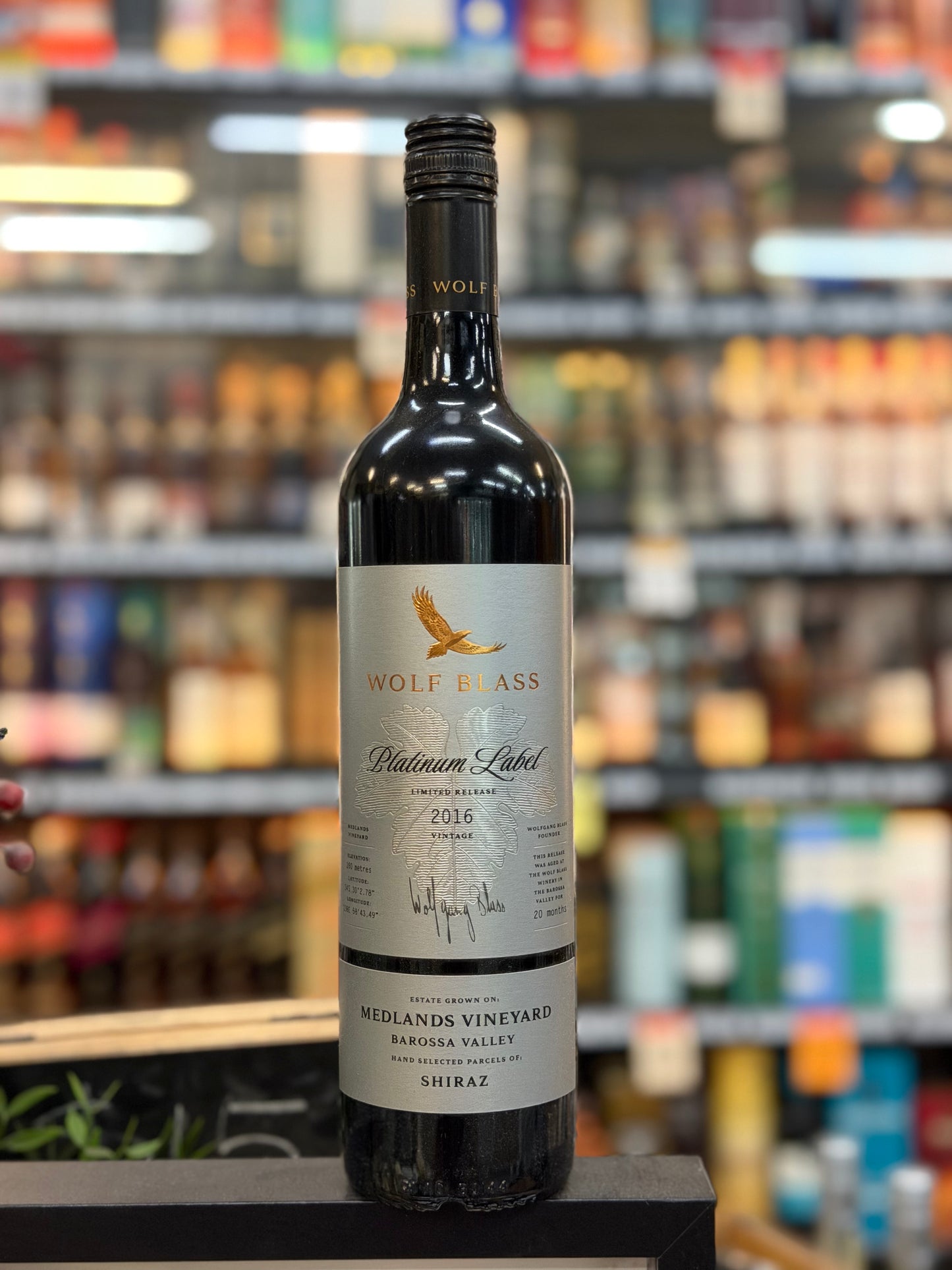 Wolf Blass Platinum Label Medlands Vineyard Shiraz 2016 (750ml)